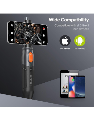 Endoscopio DEPSTECH NTC52 Triple Lente 1080P 3.05m USB-C