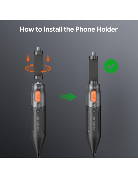 Endoscopio DEPSTECH NTC52 Triple Lente 1080P 3.05m USB-C
