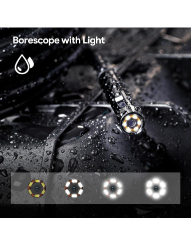 Endoscopio DEPSTECH NTC52 Triple Lente 1080P 3.05m USB-C