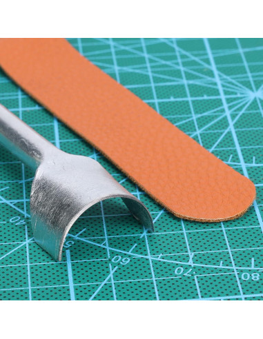 Caydo 7 Piezas Herramientas de Cuero Media Redonda 10-40mm