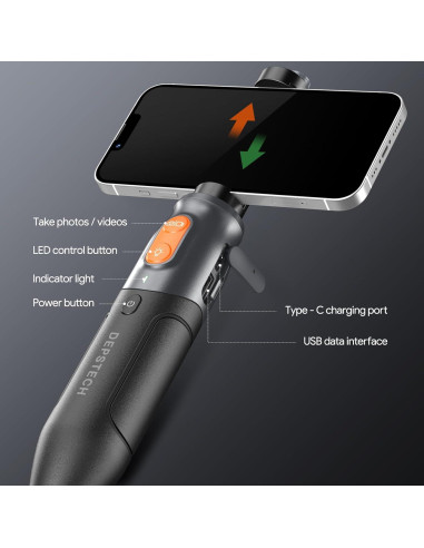 Endoscopio DEPSTECH NTC52 Triple Lente 1080P 3.05m USB-C