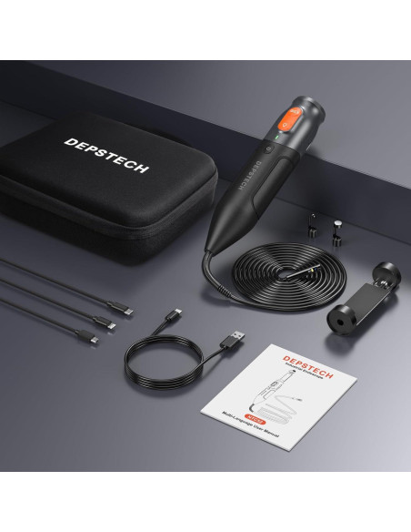 Endoscopio DEPSTECH NTC52 Triple Lente 1080P 3.05m USB-C