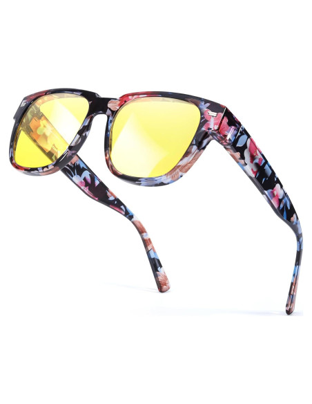 Gafas Amarillas SIPHEW para Conducir de Noche Antirreflejo