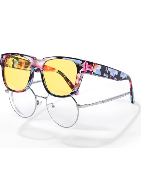 Gafas Amarillas SIPHEW para Conducir de Noche Antirreflejo