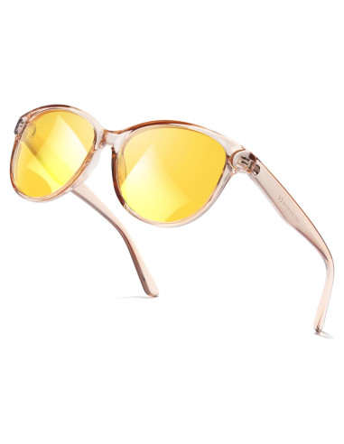 Gafas de Conducción Nocturna SIPHEW Mujeres Lente Amarillo UV400