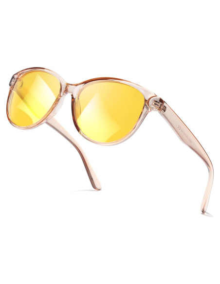 Gafas de Conducción Nocturna SIPHEW Mujeres Lente Amarillo UV400
