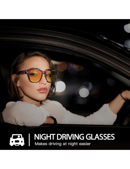 Gafas Amarillas SIPHEW para Conducir de Noche Antirreflejo