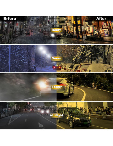 Gafas de Conducción Nocturna SIPHEW Mujeres Lente Amarillo UV400