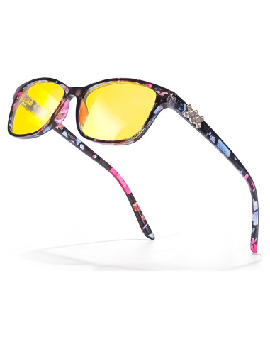 Gafas de Conducción Nocturna SIPHEW Amarillas Antirreflejo