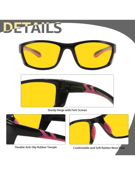 Gafas de visión nocturna Myiaur para mujeres, polarizadas