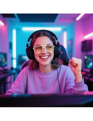 Gafas de Juego FEISEDY G2835 con Filtro de Luz Azul Unisex