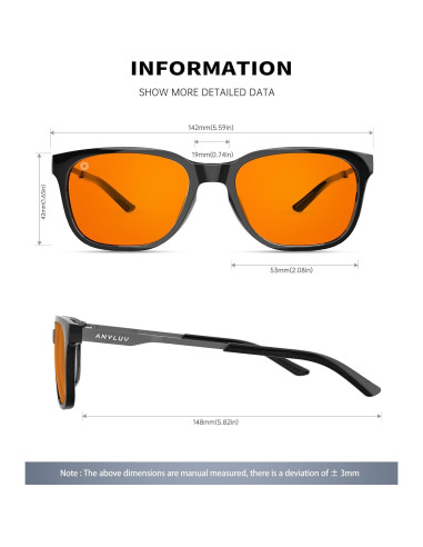 Gafas de Luz Azul ANYLUV para Hombres - Protección Visual y Estilo