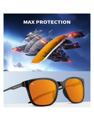 Gafas de Luz Azul ANYLUV para Hombres - Protección Visual y Estilo