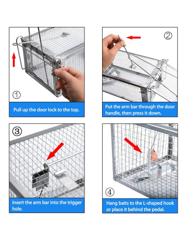 Trampa Humana para Ratas Gingbau Mediana 31.2x16.8x13.5cm