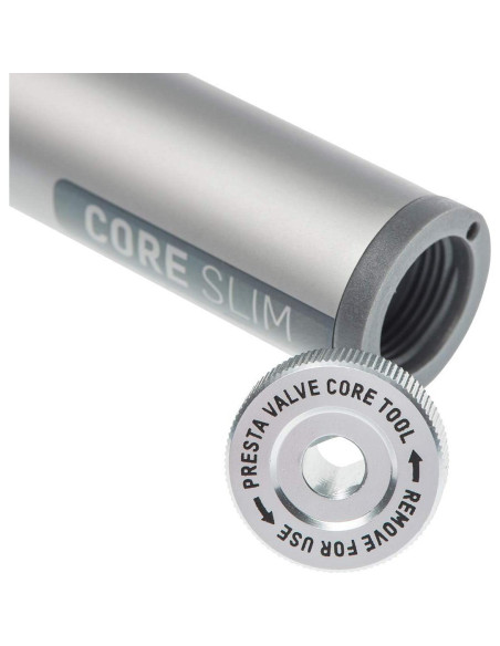 Bomba Mini de Bicicleta Blackburn Core Slim 120 PSI Plata