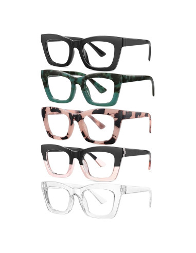 Gafas de lectura unisex con filtro UV y luz azul - 5 colores