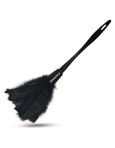 Duster de Plumas de Pavo AIDUZETY 35.56 cm Negro - Cepillo Ligero
