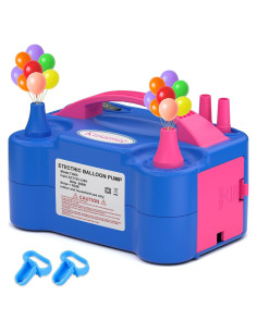 Bomba de aire eléctrica para globos Kusamue 110V azul
