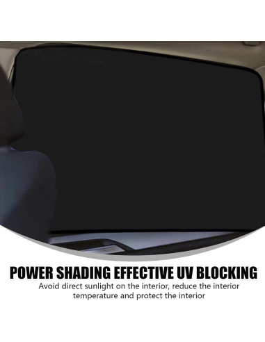 4 Protectores Solares para Ventanas de Auto Yumfugu Negro
