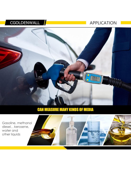 Medidor de Flujo Digital CGOLDENWALL 1" y 3/4" 2.5-26 GPM