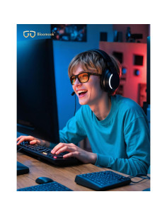 Gafas Bloomoak XL Naranja Anti-Luz Azul UV400 - Fatiga Ocular 2