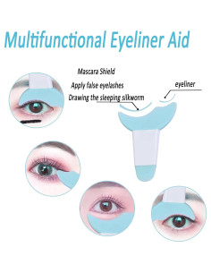 Aplicadores de Maquillaje de Silicona Ljiarui 3 Piezas Azul 2