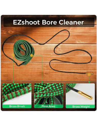 Limpiador de Caños EZshoot para .22 .223 5.56mm Reutilizable