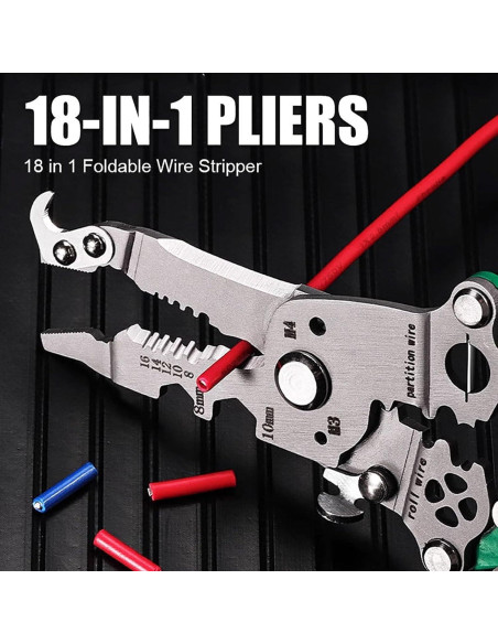 Desforrador Plegable Multifuncional RandJ FWS 18 en 1 Verde