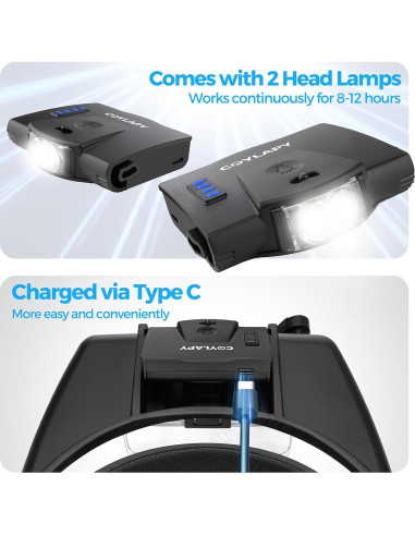 Lentes de Aumento COYLAPY con Luz LED 1x-14x para Trabajo Cercano