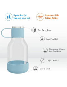 Botella de Agua Aislada Asobu Buddy Acero Inoxidable 50 oz 2