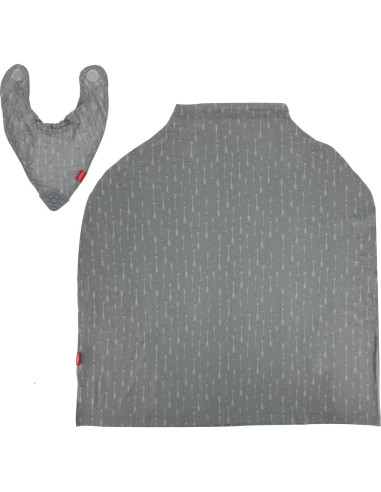 Cubierta de Lactancia 5 en 1 Nuby con Babero de Dentición