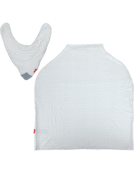 Cubierta de Lactancia 5 en 1 Nuby con Babero de Dentición Cubierta de Lactancia 5 en 1 Nuby con Babero de Dentición