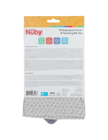 Cubierta de Lactancia 5 en 1 Nuby con Babero de Dentición Cubierta de Lactancia 5 en 1 Nuby con Babero de Dentición