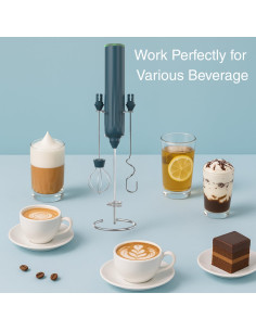 Espumador de Leche VOMELON Recargable 3 Velocidades Verde 2