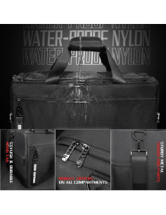 Bolsa de Zapatillas Krone Kalpasmos Negra con 3 Divisores 2