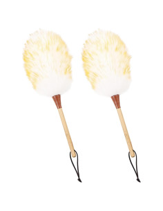 Plumero de lana de cordero MehelloFeather 2 piezas 40.64 cm