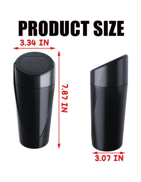 Basurero de Auto Osilly con Tapa, Portátil y a Prueba de Fugas