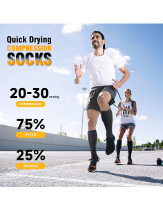 Calcetines de Compresión Bropite 20-30 mmHg para Hombres y Mujeres 2