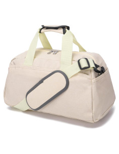 Bolsa de gimnasio mini tipo duffel ITU609 Beige 35.56x20.32cm
