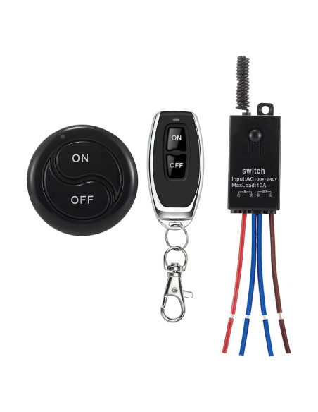 Interruptor remoto inalámbrico dstfuy 110V-240V 10A 100m