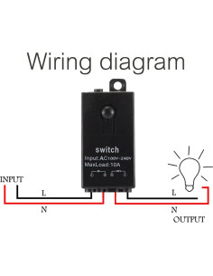 Interruptor remoto inalámbrico dstfuy 110V-240V 10A 100m 2