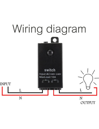 Interruptor remoto inalámbrico dstfuy 110V-240V 10A 100m