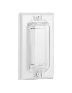 Protector de Interruptor de Luz CLYMENE Estilo Rocker Transparente 2 Pz