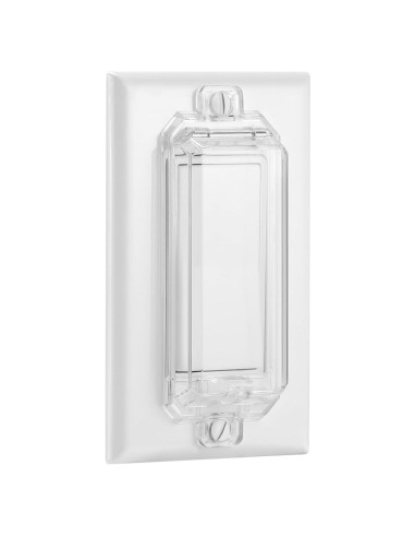 Protector de Interruptor de Luz CLYMENE Estilo Rocker Transparente 2 Pz
