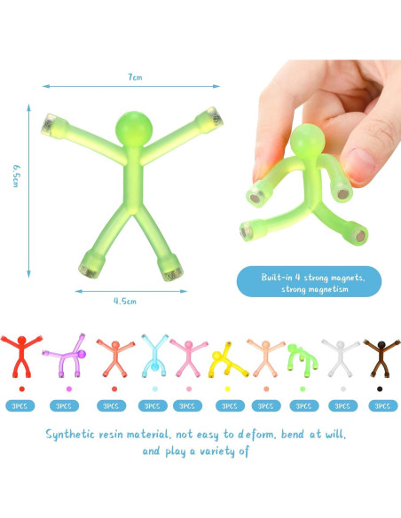 30 Juguetes Magnéticos Coloridos Jerify 7x7cm para Decoración 30 Juguetes Magnéticos Coloridos Jerify 7x7cm para Decoración