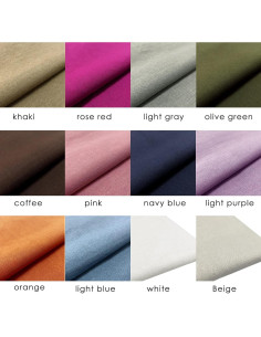 12 Piezas Tela de Lino para Bordado LOVOUS 48x48 cm 2