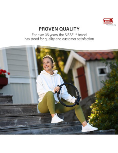 Círculo de Pilates Sissel 38cm con Póster de Ejercicio