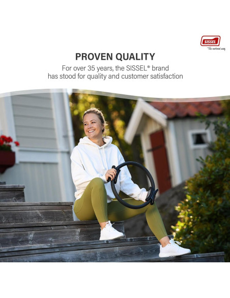 Círculo de Pilates Sissel 38cm con Póster de Ejercicio