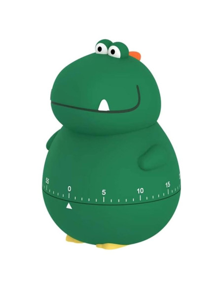 Temporizador de Cocina Mecánico RBRSLALA Dinosaurio Verde