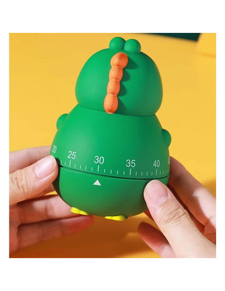 Temporizador de Cocina Mecánico RBRSLALA Dinosaurio Verde